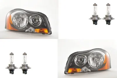 Zdjęcie produktu dla Johns, reflektory halogenowe pasujące do Volvo XC90 02-06 z H7 H7 zestaw lewy prawy 30744007 31111186 30678174 30678586 8620571 30744008 31111187 3067