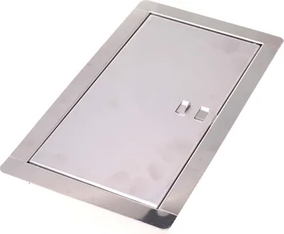 Produktbild von Aqbau® Kamintür Revisionstür Schornsteintür Revisionsklappe Wartungstür Edelstahl 14 x 26cm