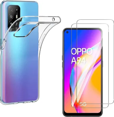 Obrázek produktu pro Pouzdro pro Oppo A94 5G s 2 ochrannými kryty obrazovky z tvrzeného skla Phonillico®