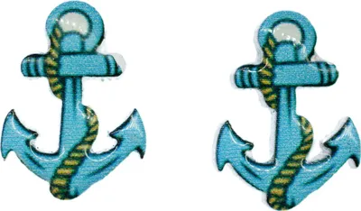 Produktbild von Anker Ohrstecker Miniblings Stecker Meer Ozean Schiffsanker Boot Segeln Blau