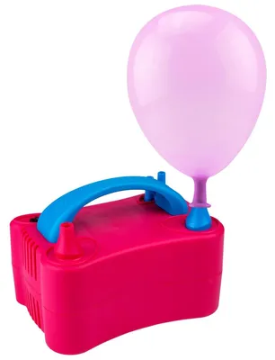 Obrázok produktu pre Elektrická balónová pumpa Funkcia dvojitého plnenia Rôzne nástavce 400 W Ružová/modrá