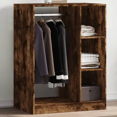 Produktbild von Möbel Kleiderschrank Betongrau 77x48x102 cm Holzwerkstoff - Garderobenständer 840810