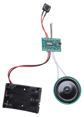 Image de Module enregistreur audio avec haut-parleur, 4 minutes d'enregistrement, lecture en boucle activée par la lumière, puce d'enregistrement vocal pour cartes de vœux