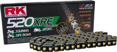 Produktbild von RK Open Transmission Chain Schwarz XRE 116 Glieder 520 Nietverschluss