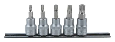 Produktbild von KS Tools 911.3923, Steckschlüssel-Satz, 3/8", 5 Kopf/Köpfe, Chrom-Vanadium-Stahl, DIN 3120, ISO 1174, 150 g