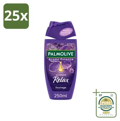 Zdjęcie produktu dla 25 sztuk żelu pod prysznic Palmolive Aroma Essence Ultimate Relax - Lawenda i Ylang Ylang - 250 ml - zestaw ekonomiczny