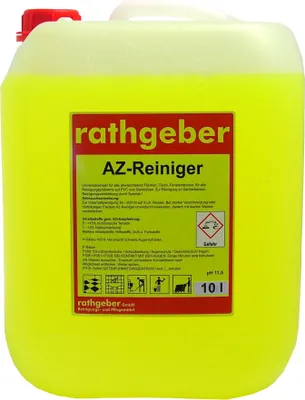 Produktbild von Az-Reiniger 'gelb' 10,0 l PE-Flasche