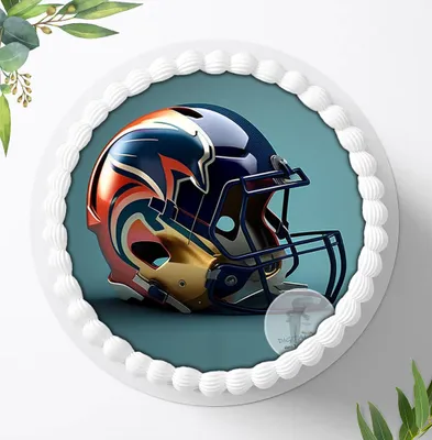 Produktbild von Für die Geburtstags Torte ein Tortenaufleger, Zuckerbild mit dem Motiv: Football, Essbares Foto für Torten, Fondant, Ø 20cm, 1953z