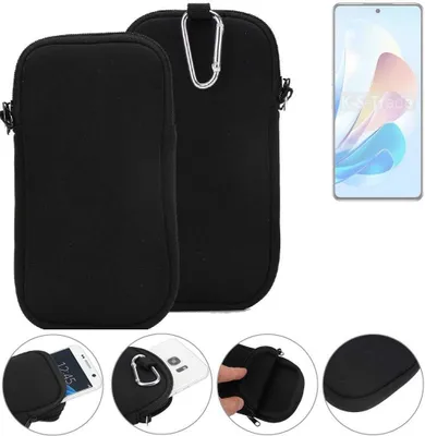 Produktbild von K-S-Trade Neopren-Hülle Handyhülle kompatibel mit Tecno Camon 30 Premier 5G Schutzhülle Neoprenhülle Sleeve Schutz-Hülle Gürtel Tasche Case