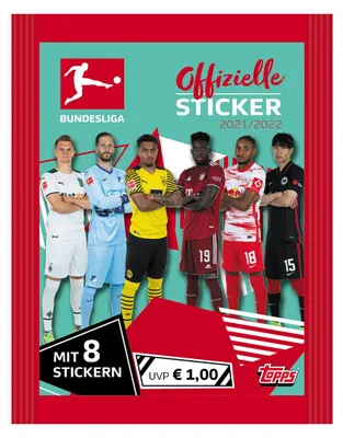 Produktbild von Topps Bundesliga Sammelsticker 2021/22 - 1 Tüte