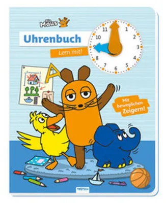 Produktbild von Trötsch Die Maus Uhrenbuch Lern mit! Pappenbuch