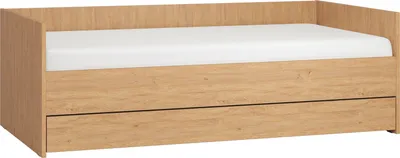 Produktbild von Einzelbett / Gästebett, Farbe: Eiche - Liegefläche: 90 x 200 cm (B x L)