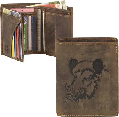 Produktbild von Green Burry Vintage Animal Collection Wild Boar" Leder (Braun)"