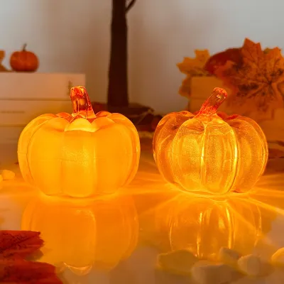 Productafbeelding van Pompoendecoratie - Met LED-verlichting - Herfst- en Halloweenversiering