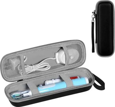 Obrázok produktu pre Elektrická cestovná zubná kefka, prenosná, nabíjateľná cez USB, 2 režimy, mäkké štetiny
