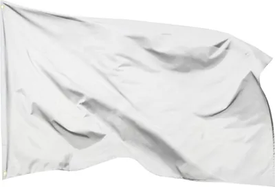 Zdjęcie produktu dla PHENO FLAGS Biała flaga 90 x 150 cm – malowanie, opisywanie, projektowanie flagi pokoju