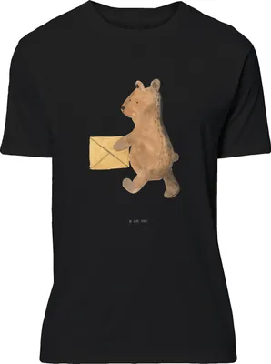 Produktbild von Mr. & Mrs. Panda Tshirt Bär Zuhause - Schwarz - Geschenk, oberteil, T-Shirt, Shirt, S, Teddy, Lustiges, Einzugsgeschenk Einzug Neues Haus Neue Adresse Umzug Umziehen