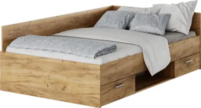Zdjęcie produktu dla Kondela Rama łóżka ze schowkiem Boat 120 - dąb artisan