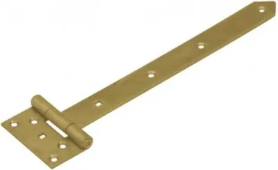 Produktbild von Kreuzgehänge mit vernietetem Stift 300/45x90mm gelb verzinkt Torband Türbänder