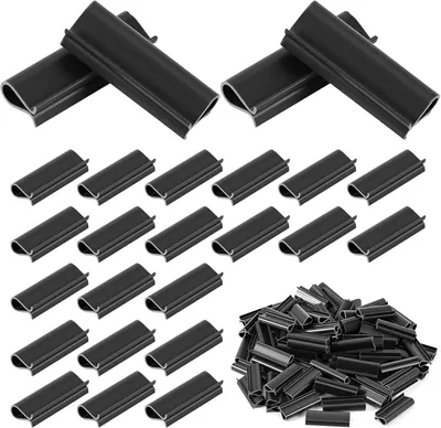 Imagen del producto de Clips de sujeción para vallas divisorias, 100 unidades, color , fabricados en PVC, para fijación en cercas