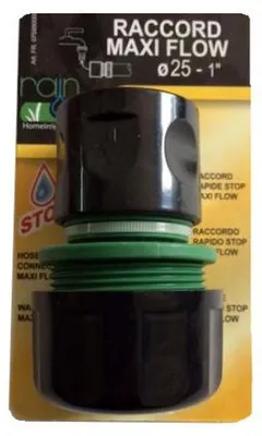 Image de Raccord Rapide Stop Gros Debit D25mm Maxi Flow (s/b) - Rain Irrigation