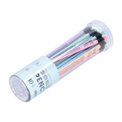 Produktbild von 30 ks HB ceruzka NonSlip MultiColor s gumou Deti Študent písanie kreslenie nástroje