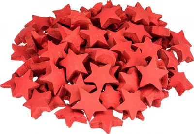 Produktbild von Kokos Stern rot 100 Stk. ca. 5cm