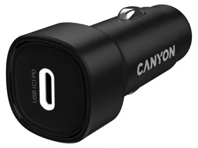 Zdjęcie produktu dla Canyon Ładowarka Samochodowa Ondrive 30 Pd 30W Usb-C Czarna