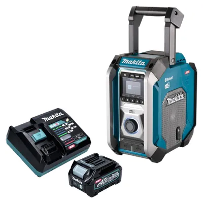 Obrázek produktu pro Makita MR 007 GD101 dobíjecí stavební rádio 12 - 40 V max. Bluetooth DAB+ USB + 1x akumulátor 2,5 Ah + nabíječka