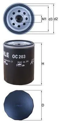 Produktbild von Ölfilter KNECHT OC 203