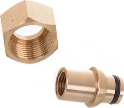 Obrázek produktu pro Redukční adaptér pro konverzi z vnitřního závitu M22 na vnitřní závit 1/4" (mosaz)