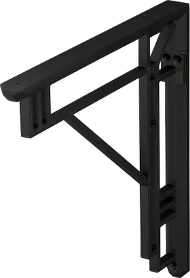 Produktbild von Regalhalter Schwarz Abstrakt 145 x 145 mm - Pro Stück