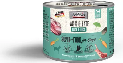 Immagine prodotto di MAC's Dog Lamm & Ente 200gx6