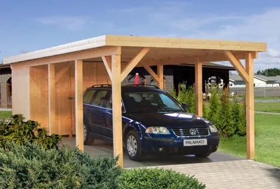 Produktbild von Einzelcarport Palmako Karl 23,1 m² 360x762 cm natur