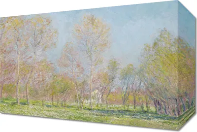 Image de Tableau 30 x 20 cm Printemps à Giverny, Monet Vintage pour le Salon