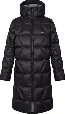 Obrázek produktu pro Dlouhá péřová bunda Explorer pro ženy – Berghaus, barva: BP6-BLACK/BLACK, velikost: UK 16 // DE 42
