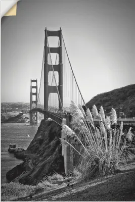 Produktbild von ARTland Wandbild, selbstklebend San Francisco Golden Gate Bridge I Größe: 40x60 cm