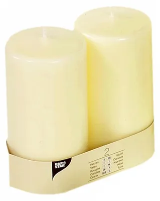 Immagine prodotto di PAPSTAR 15363 PAPSTAR Stumpenkerze "Ivory", Durchmesser: 80 mm, elfenbein