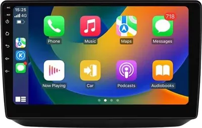 Immagine prodotto di Autoradio con Bluetooth e CarPlay per Skoda Fabia 2 (2007-2014) - Compatibile con Apple e Android - Stereo - Sistema di navigazione - Serie W - 2 GB di RAM / 32 GB di memoria