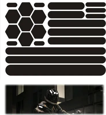 Produktbild von Reflektoren für Motorradhelme, Aufkleber für Motorradhelme, Motorrad, Fahrradaufkleber