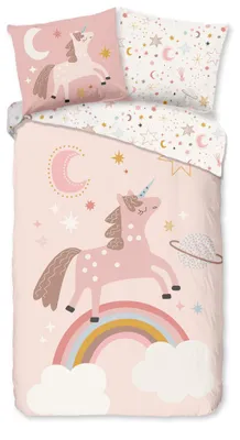 Productafbeelding van Pure Kinder Dekbedovertrek Microvezel Deina - pink 140x200/220cm