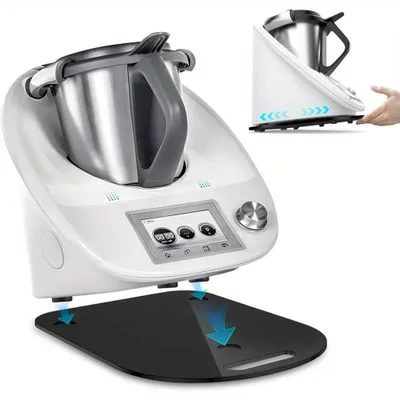 Image de Plaque de glissement pour Thermomix TM6 TM5 - Plateau de déplacement pour robot de cuisine - Acrylique de qualité supérieure - Déplacement facile - Base antidérapante pour une meilleure stabilité