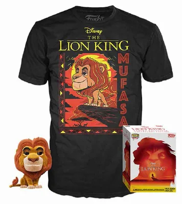 Obrázek produktu pro Sada figurek POP a trička Disney, Král Lví, Mufasa