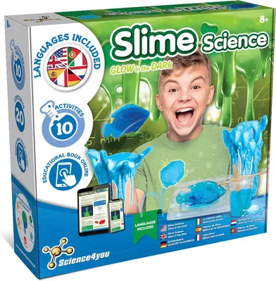 Image de Fabrique à slime pour enfants de plus de 8 ans - Kit scientifique pour fabriquer du slime avec 10 expériences pour les enfants - Laboratoire de chimie