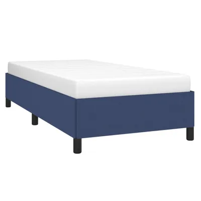 Produktbild von vidaXL Bettgestell ohne Matratze Blau 80x200 cm Stoff