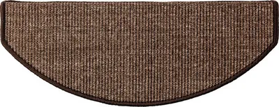 Produktbild von Stufenmatte Manaus halbrund dunkelbraun 25x65x3 cm