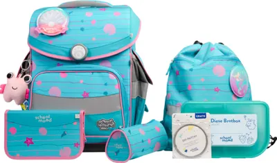 Produktbild von School-Mood Timeless Pro Schulranzen-set hellblau 42 x 36 x 21