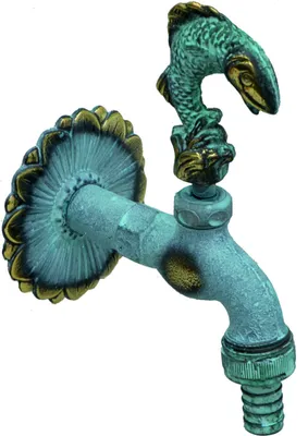 Produktbild von Nostalgie-Auslaufhahn, 1/2", Typ Fisch