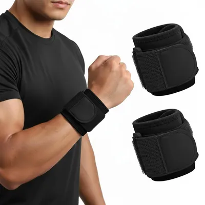 Obrázok produktu pre Sada dvoch nastaviteľných bandáží na zápästie na šport