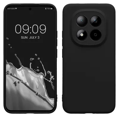 Produktbild von kwmobile Handyhülle für Xiaomi Redmi Note 15 Pro+ 5G / Poco M8 Pro 5G Hülle - weiches Handy Silikon Case - Schutzhülle Cover - Schwarz matt